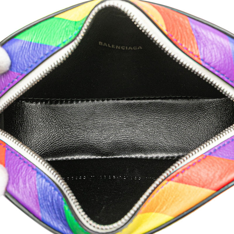 バレンシアガ ヴィル ショルダーバッグ カメラバッグ 558171 マルチカラー レザー レディース BALENCIAGA 【中古】