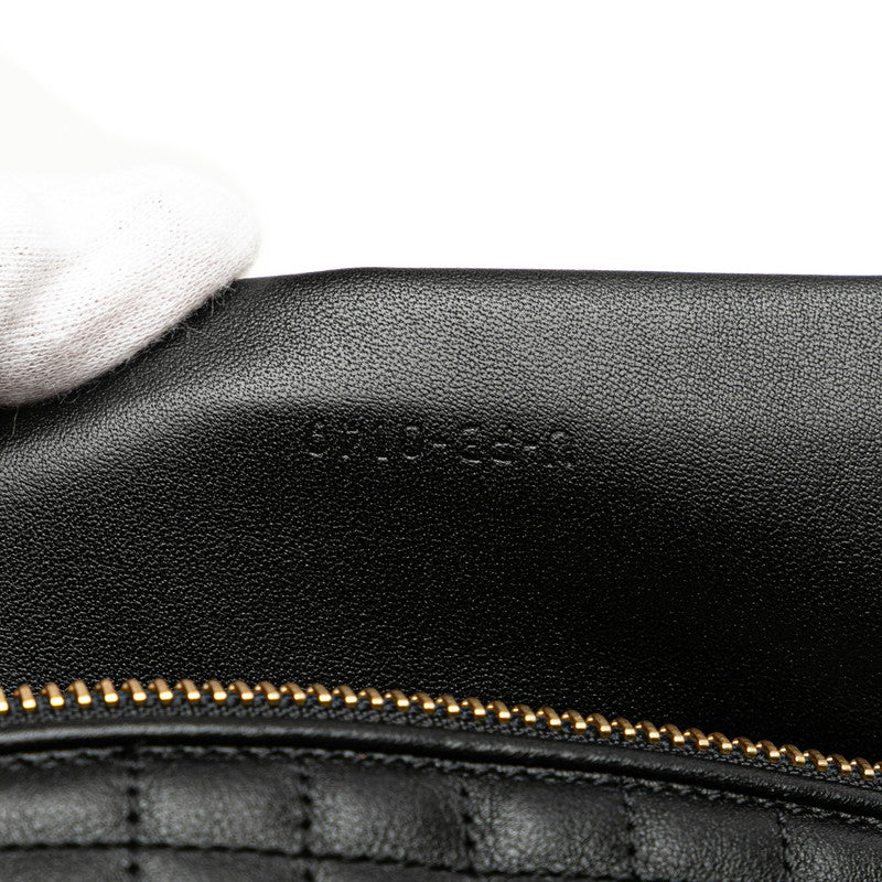 セリーヌ Cチャーム ウエストバッグ ボディバッグ ブラック レザー レディース CELINE 【中古】