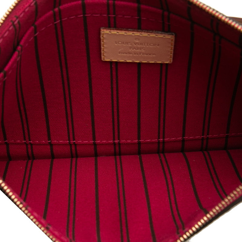 ルイ ヴィトン モノグラム ネヴァーフルMM付属 ポーチ ブラウン PVC レザー レディース LOUIS VUITTON 【中古】