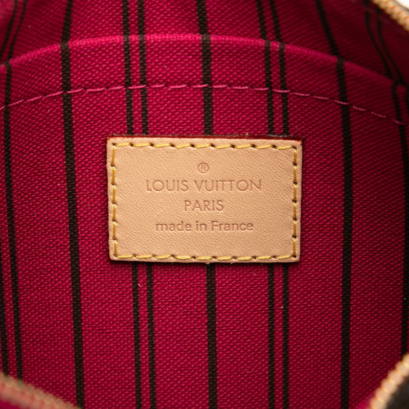 ルイ ヴィトン モノグラム ネヴァーフルMM付属 ポーチ ブラウン PVC レザー レディース LOUIS VUITTON 【中古】