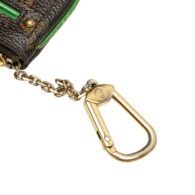 ルイ ヴィトン モノグラム ペルフォ ポシェット クレ コインケース M95186 ブラウン ヴェール PVC レザー レディース LOUIS VUITTON 【中古】