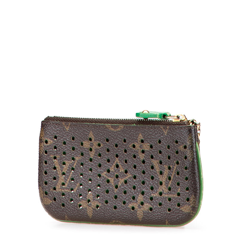 ルイ ヴィトン モノグラム ペルフォ ポシェット クレ コインケース M95186 ブラウン ヴェール PVC レザー レディース LOUIS VUITTON 【中古】