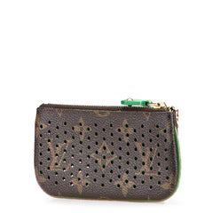 ルイ ヴィトン モノグラム ペルフォ ポシェット クレ コインケース M95186 ブラウン ヴェール PVC レザー レディース LOUIS VUITTON 【中古】