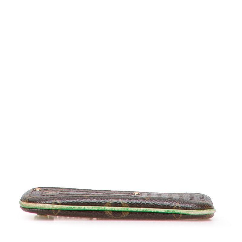ルイ ヴィトン モノグラム ペルフォ ポシェット クレ コインケース M95186 ブラウン ヴェール PVC レザー レディース LOUIS VUITTON 【中古】