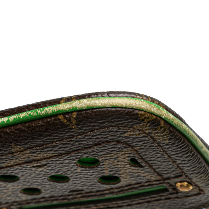 ルイ ヴィトン モノグラム ペルフォ ポシェット クレ コインケース M95186 ブラウン ヴェール PVC レザー レディース LOUIS VUITTON 【中古】