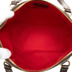 ルイ ヴィトン ダミエ ウエストミンスターPM ハンドバッグ N41102 ブラウン PVC レザー レディース LOUIS VUITTON 中古