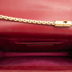 ブルガリ セルぺンティフォーエバー チェーン ショルダーバッグ レッド系 レザー レディース BVLGARI 【中古】