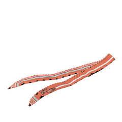 エルメス ツイリードール Hermes Paris Station エルメス パリステーション スカーフ オレンジ マルチカラー シルク レディース HERMES 【中古】