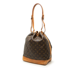 ルイ ヴィトン モノグラム ノエ 肩掛け ショルダーバッグ M42224 ブラウン PVC レザー レディース LOUIS VUITTON 【中古】