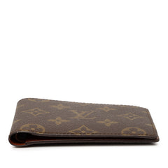 ルイ ヴィトン モノグラム ポルトフォイユ ミュルティプル 二つ折り財布 M60895 ブラウン PVC レディース LOUIS VUITTON 【中古】