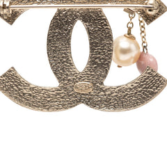 シャネル ココマーク ハートモチーフ ブローチ 05A ゴールド メッキ フェイクパール レディース CHANEL 中古