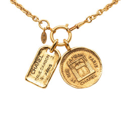 シャネル ロゴ 31 RUE CAMBON PARIS ネックレス ゴールド メッキ レディース CHANEL 【中古】