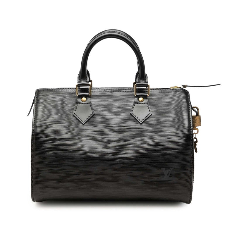 ルイ ヴィトン エピ スピーディ25 ハンドバッグ M59032 ノワール レザー レディース LOUIS VUITTON 中古