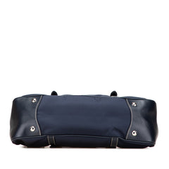 プラダ ハンドバッグ ショルダーバッグ 2WAY ネイビー ナイロン レザー レディース PRADA 【中古】