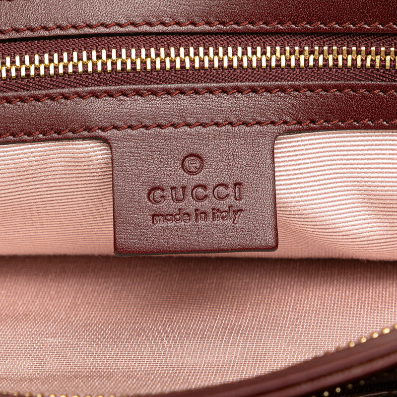 グッチ GGマーモント アリー ハンドバッグ ワンショルダーバッグ 550130 ワインレッド レザー レディース GUCCI 【中古】