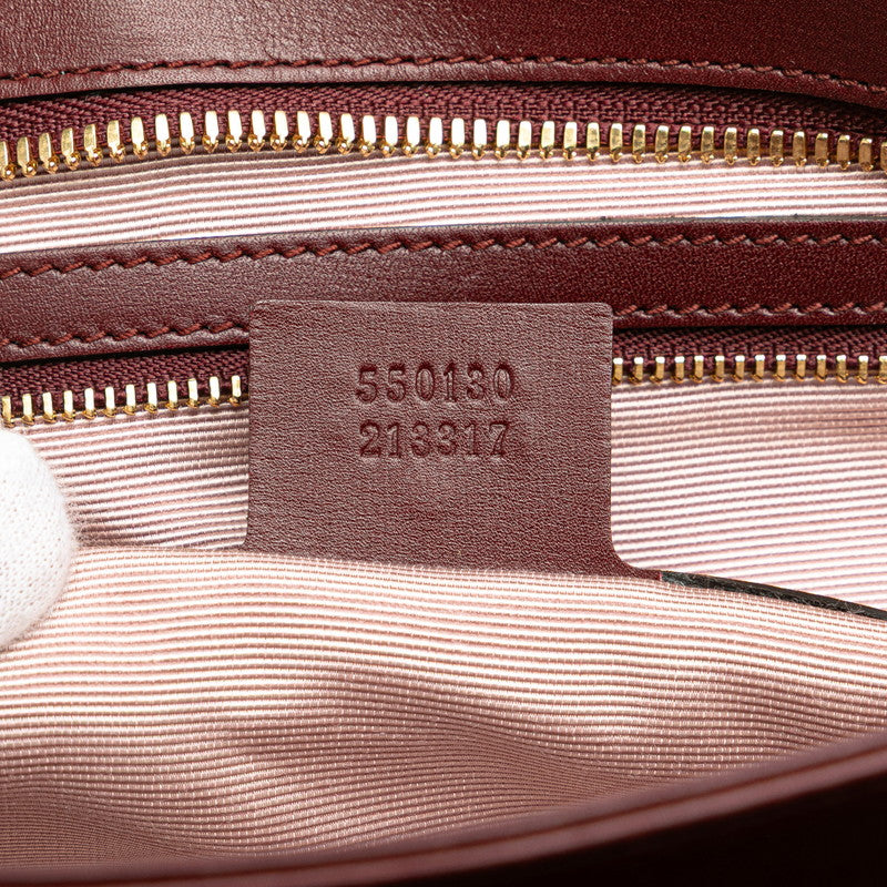 グッチ GGマーモント アリー ハンドバッグ ワンショルダーバッグ 550130 ワインレッド レザー レディース GUCCI 【中古】