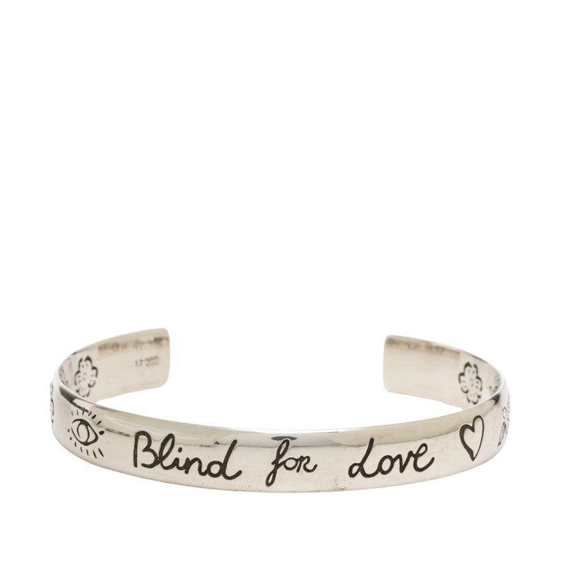 グッチ Blind for love バングル サイズ17 SV925 シルバー レディース GUCCI 【中古】