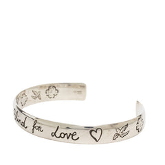 グッチ Blind for love バングル サイズ17 SV925 シルバー レディース GUCCI 【中古】