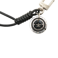ルイ ヴィトン ダミエ グラフィット バッグチャーム キーホルダー M67224 グレー シルバー レザー メタル レディース LOUIS VUITTON 【中古】