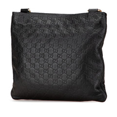 グッチ グッチシマ 斜め掛け ショルダーバッグ 201446 ブラック レザー レディース GUCCI 【中古】