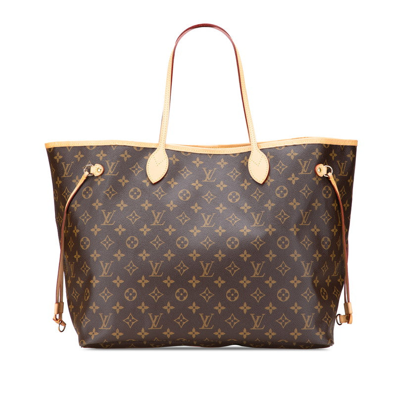 ルイ ヴィトン モノグラム ネヴァーフルGM ショルダーバッグ トートバッグ M40991 ブラウン PVC レザー レディース LOUIS VUITTON 【中古】