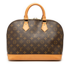 ルイ ヴィトン モノグラム アルマPM ハンドバッグ M51130 ブラウン PVC レザー レディース LOUIS VUITTON 【中古】