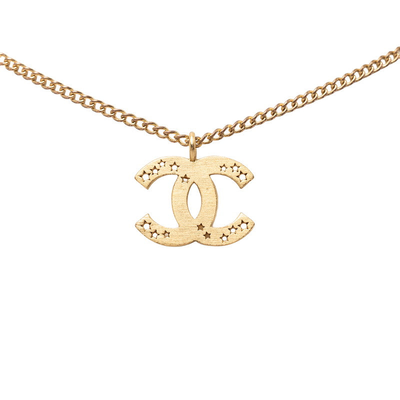 シャネル ココマーク チェーン ペンダント ネックレス 01P刻印 ゴールド メッキ レディース CHANEL 【中古】