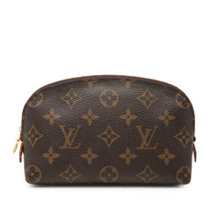 ルイ ヴィトン モノグラム ポシェット コスメティックPM ポーチ M47515 ブラウン PVC レザー レディース LOUIS VUITTON 【中古】