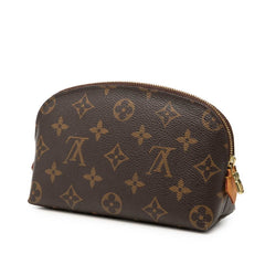 ルイ ヴィトン モノグラム ポシェット コスメティックPM ポーチ M47515 ブラウン PVC レザー レディース LOUIS VUITTON 【中古】