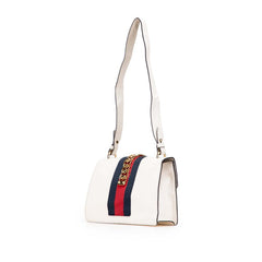 グッチ シルヴィ ワンショルダーバッグ 421882 ホワイト レザー レディース GUCCI 【中古】