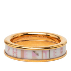 エルメス ブリコルPM リング 指輪 #T57 ゴールド マルチカラー メッキ レディース HERMES 中古