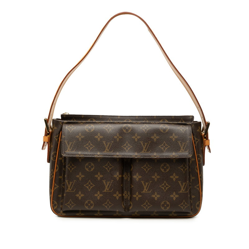 ルイ ヴィトン モノグラム ヴィバシテGM ワンショルダーバッグ M51163 ブラウン PVC レザー レディース LOUIS VUITTON 【中古】