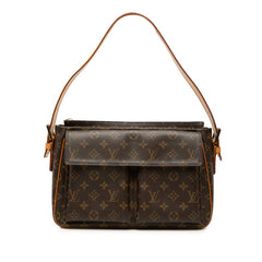 ルイ ヴィトン モノグラム ヴィバシテGM ワンショルダーバッグ M51163 ブラウン PVC レザー レディース LOUIS VUITTON 【中古】
