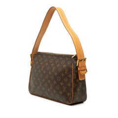 ルイ ヴィトン モノグラム ヴィバシテGM ワンショルダーバッグ M51163 ブラウン PVC レザー レディース LOUIS VUITTON 【中古】