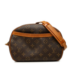 ルイ ヴィトン モノグラム ブロワ 斜め掛け ショルダーバッグ M51221 ブラウン PVC レザー レディース LOUIS VUITTON 中古