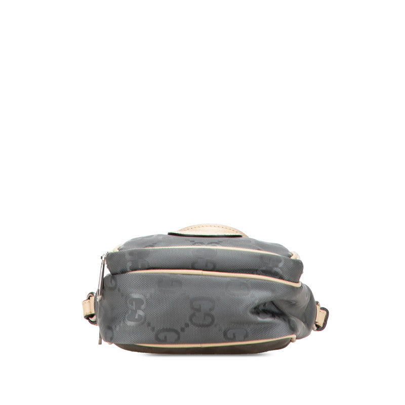 グッチ GGナイロン オフザグリッド ハンドバッグ ショルダーバッグ 2WAY 625850 グレー ベージュ ナイロン レザー レディース GUCCI 【中古】