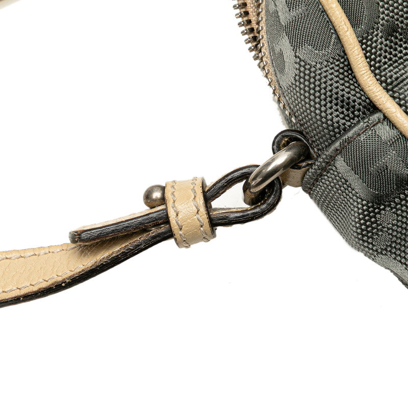 グッチ GGナイロン オフザグリッド ハンドバッグ ショルダーバッグ 2WAY 625850 グレー ベージュ ナイロン レザー レディース GUCCI 【中古】