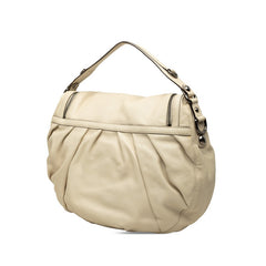 グッチ アイコンビット ハンドバッグ セミショルダーバッグ 2WAY 228584 アイボリー レザー レディース GUCCI 中古