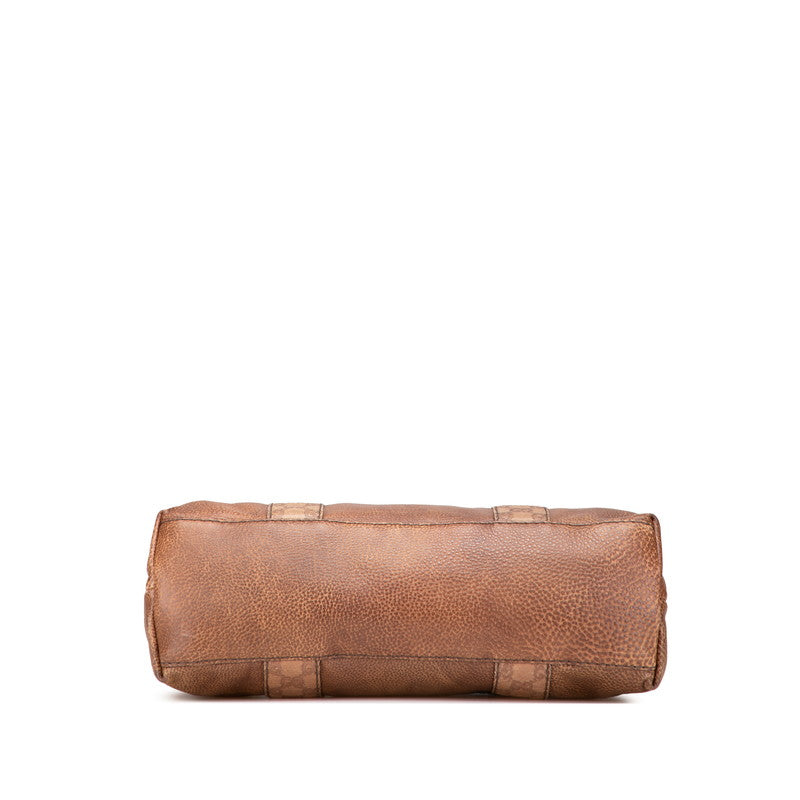 グッチ グッチシマ バンブー ハンドバッグ トートバッグ 232947 ブラウン レザー レディース GUCCI 【中古】