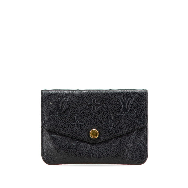 ルイ ヴィトン モノグラム アンプラント ポシェットクレ コインケース M60633 ノワール ブラック レザー レディース LOUIS VUITTON 【中古】