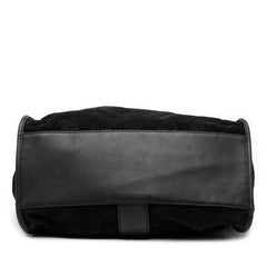 グッチ ソフト スティラップ ハンドバッグ 296856 ブラック スウェード レザー レディース GUCCI 【中古】