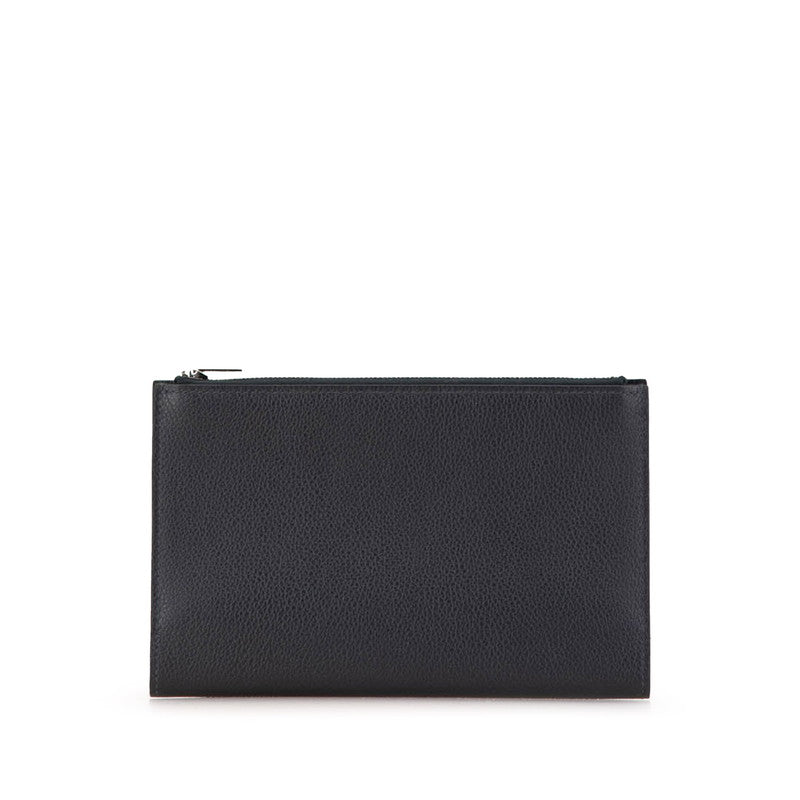 エルメス EAジップ PM 手帳カバー ノワール ブラック トゴ レディース HERMES 【中古】