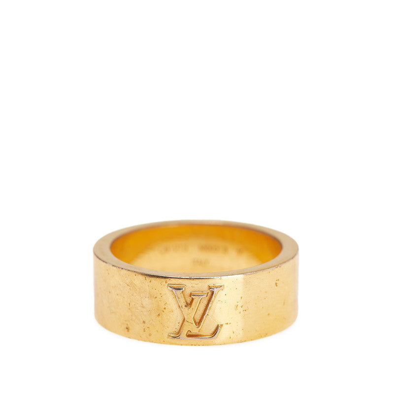 ルイ ヴィトン バーグ LVインスティンクト リング 指輪 #M M00513 ゴールド メッキ メンズ LOUIS VUITTON 【中古】