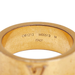 ルイ ヴィトン バーグ LVインスティンクト リング 指輪 #M M00513 ゴールド メッキ メンズ LOUIS VUITTON 【中古】