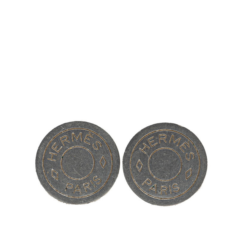 エルメス セリエ イヤリング シルバー メタル レディース HERMES 【中古】