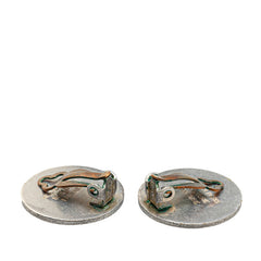 エルメス セリエ イヤリング シルバー メタル レディース HERMES 【中古】