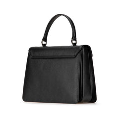 サルヴァトーレフェラガモ ガンチーニ ハンドバッグ ショルダーバッグ 2WAY ブラック シルバー レザー レディース Salvatore Ferragamo 【中古】