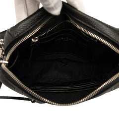 バレンシアガ レポーター ショルダーバッグ 斜め掛け 488798 ブラック レザー レディース BALENCIAGA 【中古】