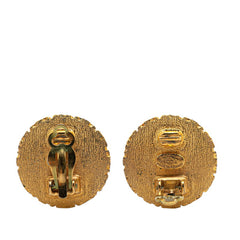 シャネル ヴィンテージ ココマーク ラウンド イヤリング ゴールド メッキ レディース CHANEL 【中古】