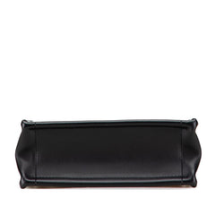 ディオール マクロカナージュ ブックトート ミニ ハンドバッグ ショルダーバッグ 2WAY ブラック レザー レディース Dior 【中古】